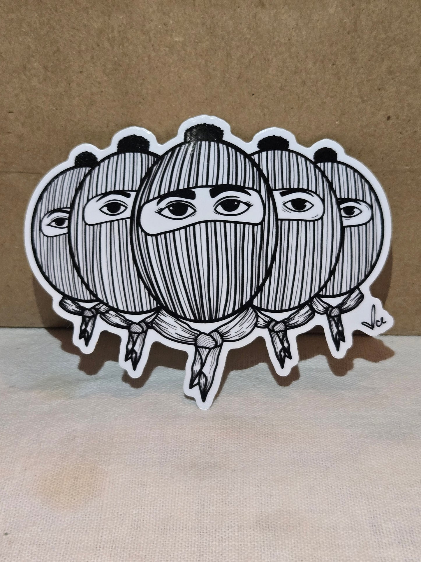 Zapatista Linocut Sticker