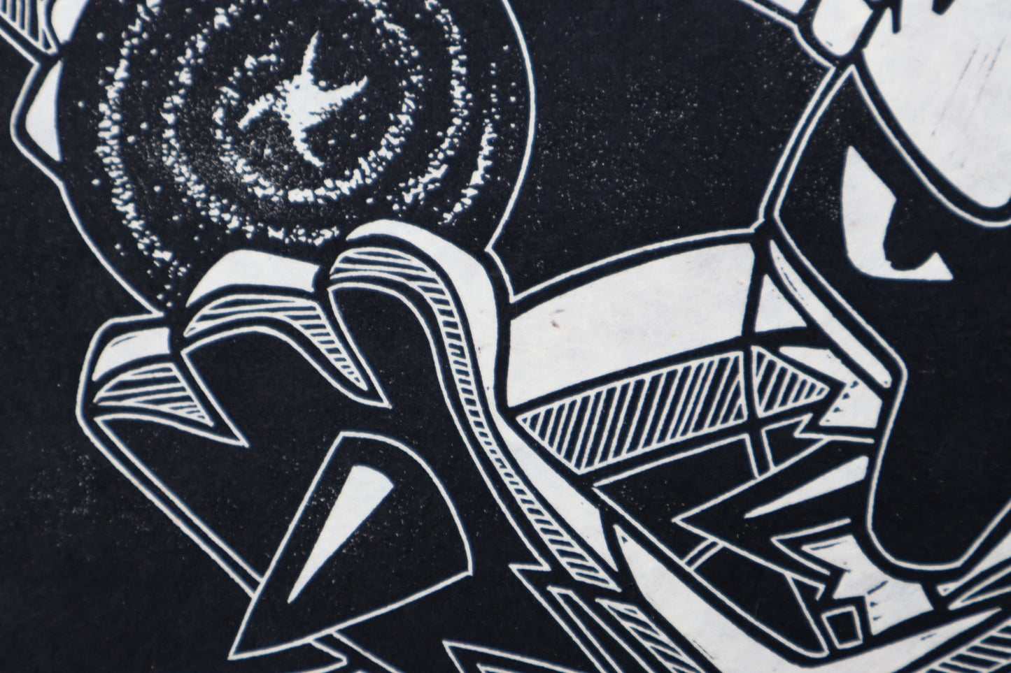 “Aura Sphere” Linocut Print