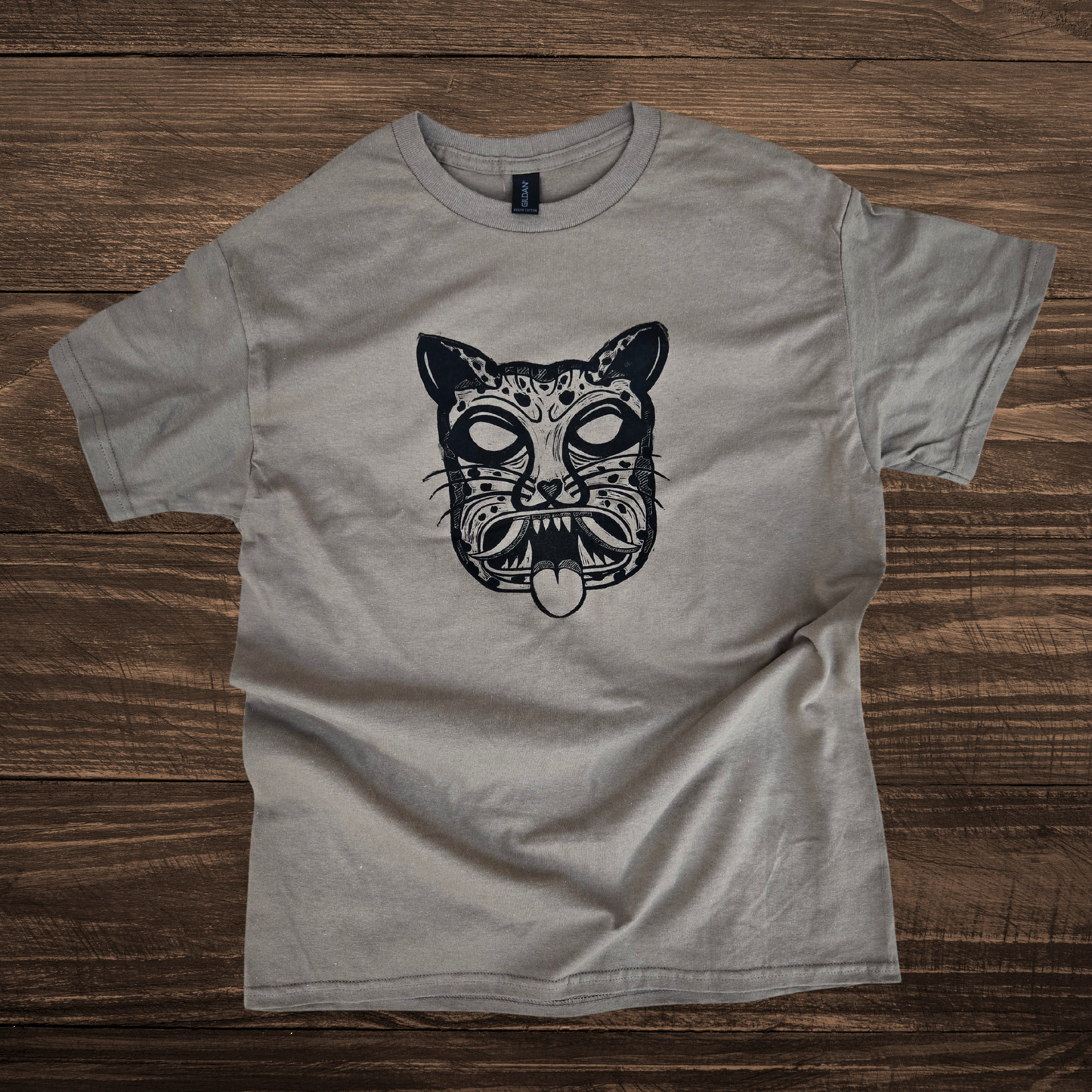 El Tecuan linocut print T-shirt