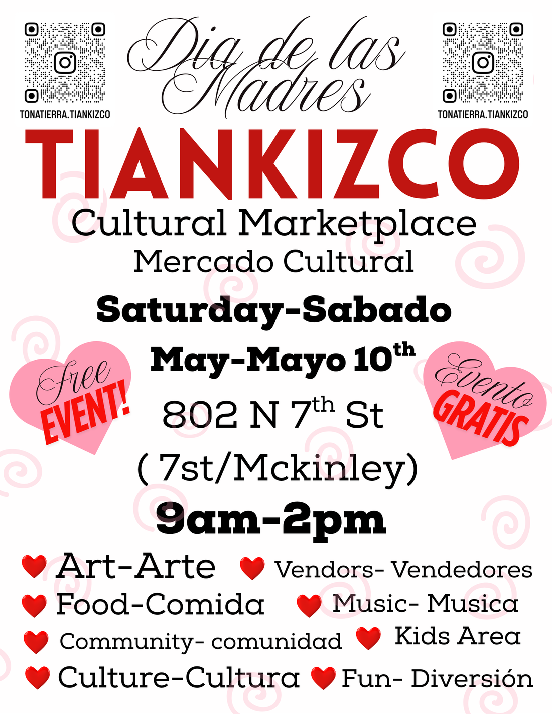 May Second Saturday Tiankizco