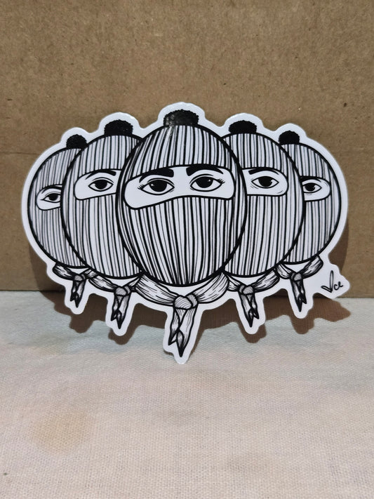 Zapatista Linocut Sticker