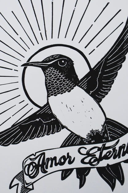 “Amor Eterno” Linocut Print