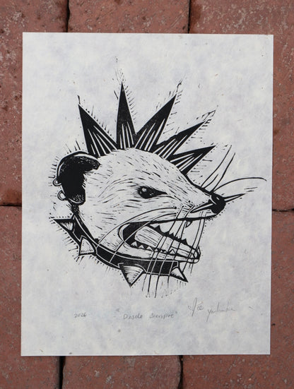 “Desde Siempre” Linocut Print