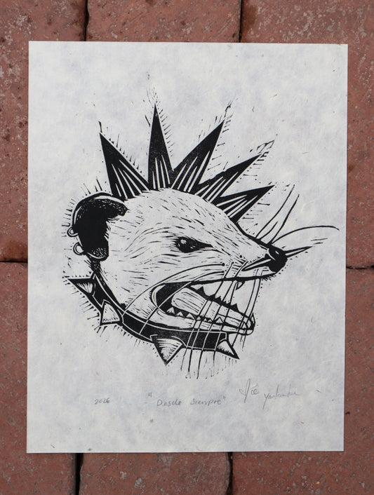 “Desde Siempre” Linocut Print