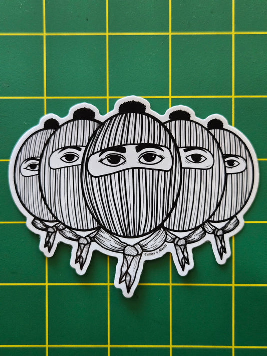 Zapatista Linocut Sticker