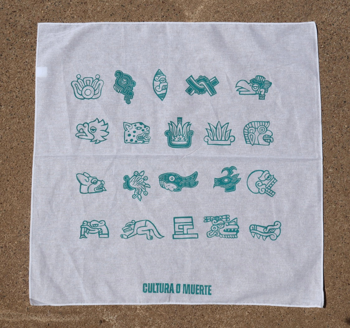 Tonalpohualli Handprinted Bandana
