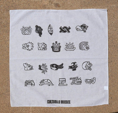 Tonalpohualli Handprinted Bandana