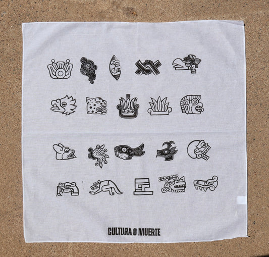 Tonalpohualli Handprinted Bandana