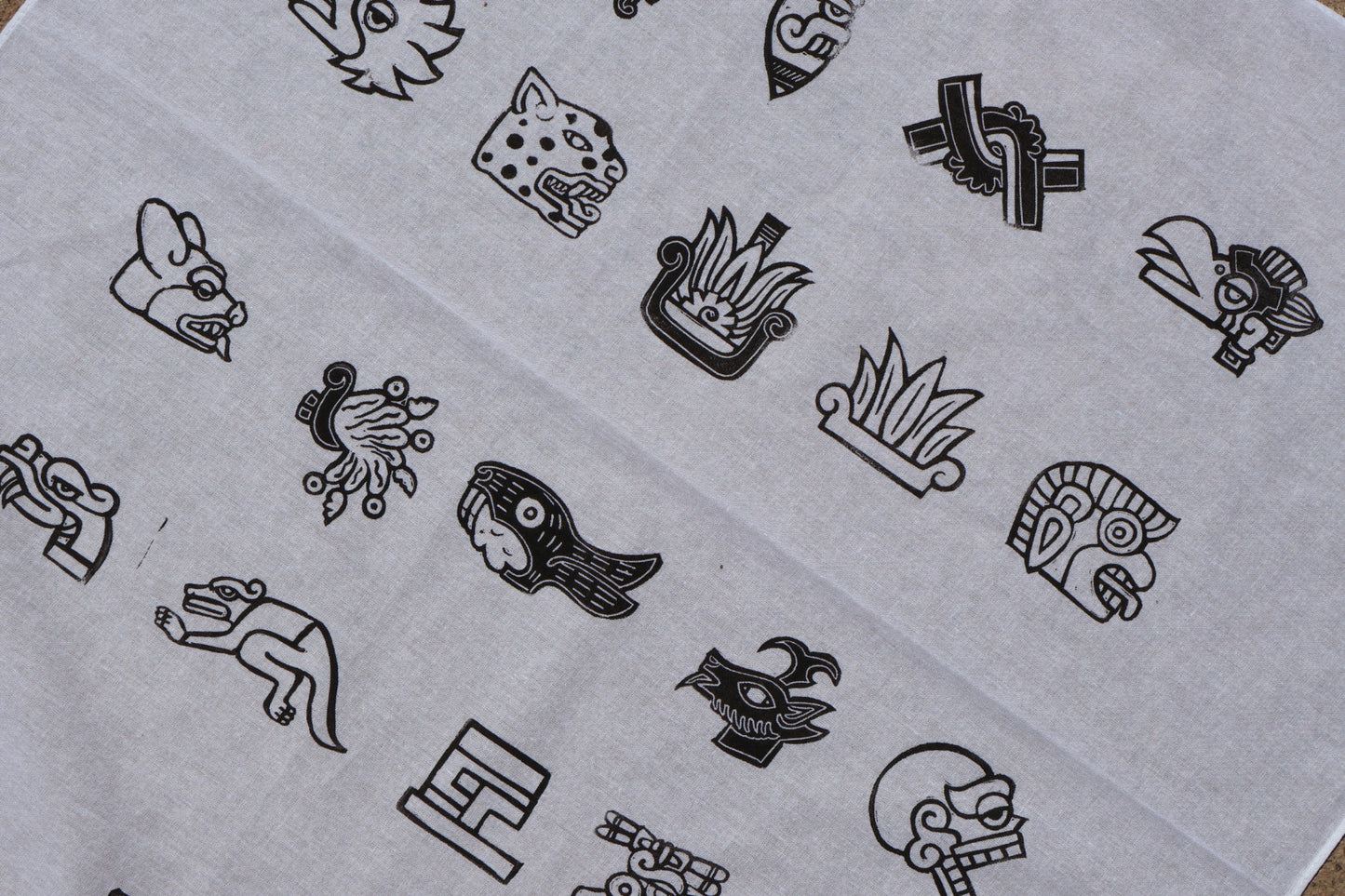Tonalpohualli Handprinted Bandana