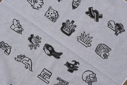 Tonalpohualli Handprinted Bandana